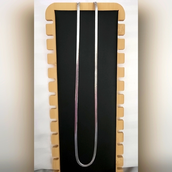 Stainless Steel 22in Herringbone Chain for Women or Men - Picture 3 of 3